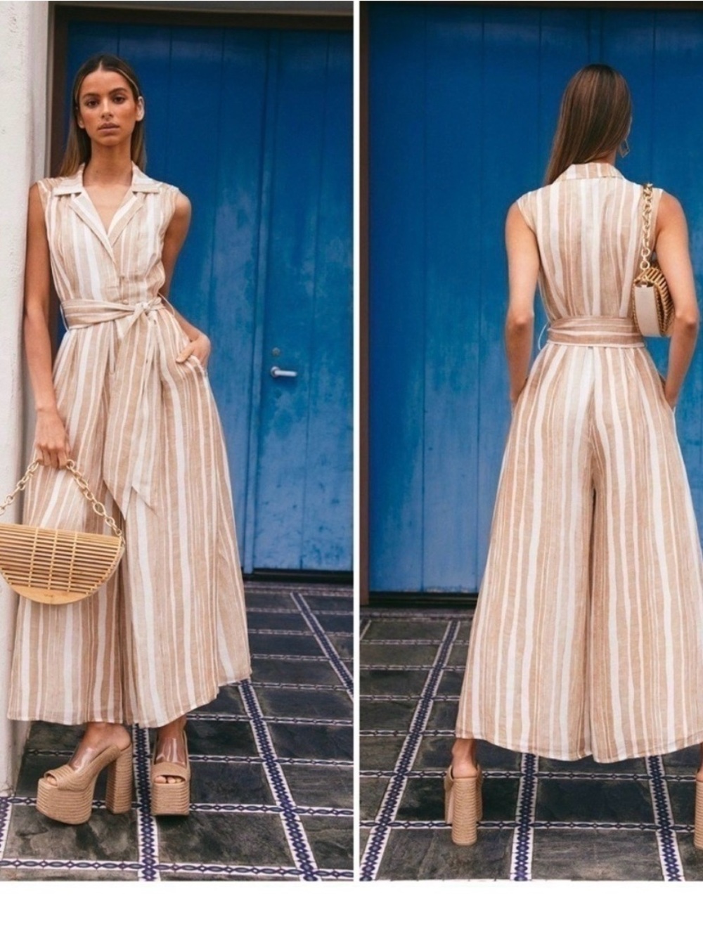 Cult Gaia Sybil striped jumpsuit - XS